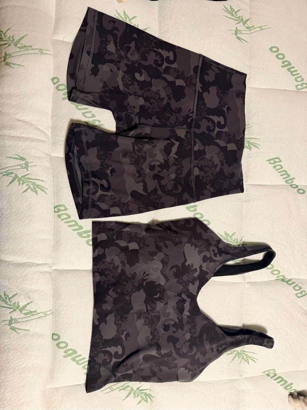 Lululemon Align Set Hidden Heritage Lace Black Multi